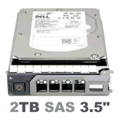 0WDC07 Dell 2-TB 6G 7.2K 3.5 SAS w/F238F