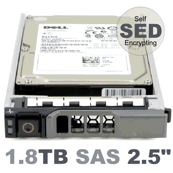 400-AIER Dell 1.8-TB 12G 10K 2.5 SED SAS w/G176J [ 5 Pack ]