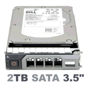 FFN1M Dell 2-TB 6G 7.2K 3.5 SATA HDD w/F238F [ 2 Pack ]